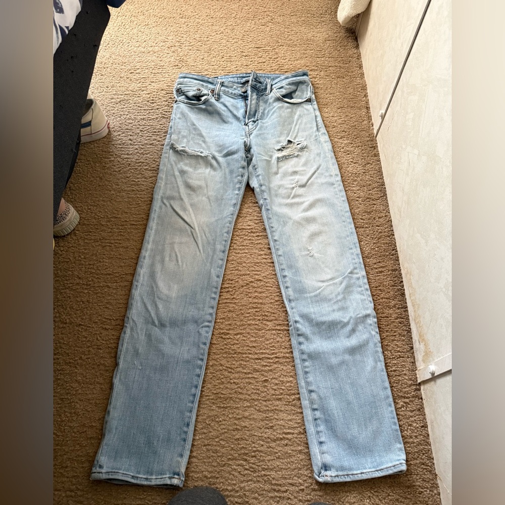 Light Blue Distressed boy Jeans